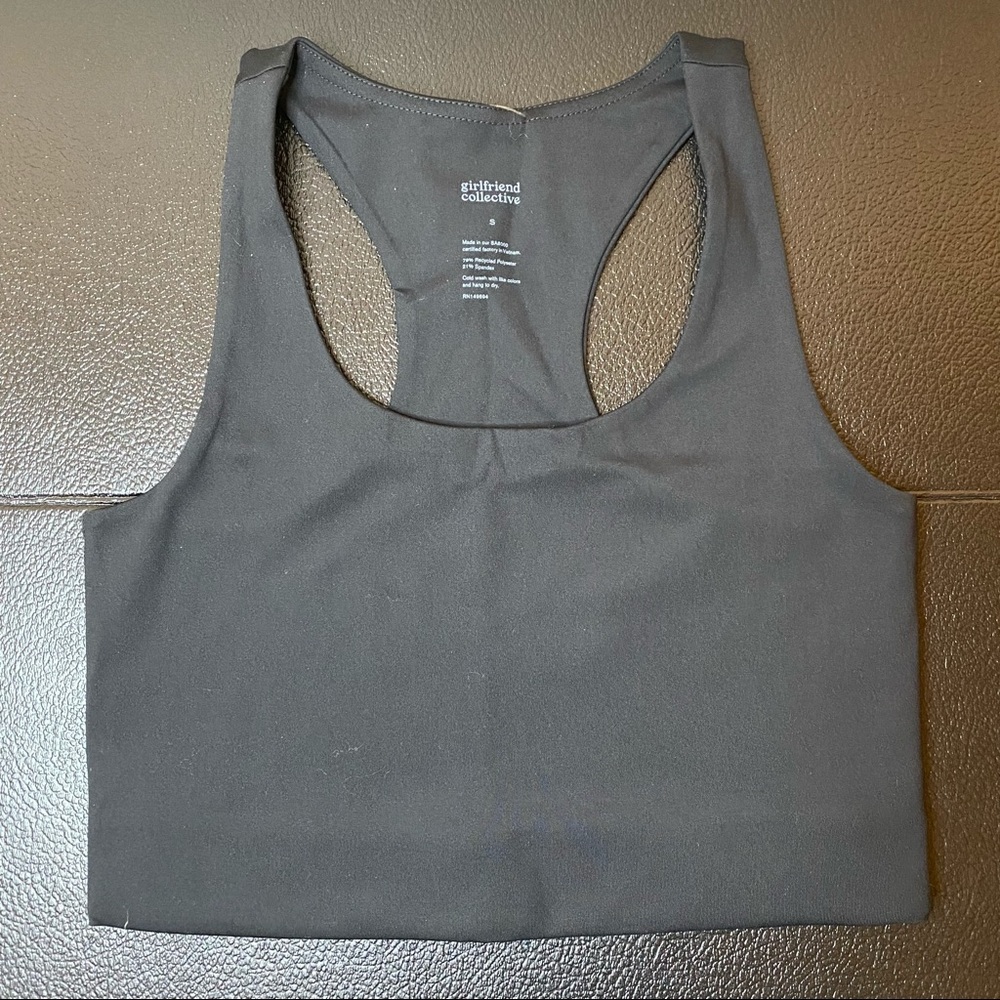 GIRLFRIEND COLLECTIVE black Paloma racerback sports bra S NEW - Picture 5 of 13